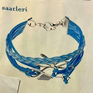 Saatleri Friendship Arrow Dragonfly Leather Handmade woven Bracelet